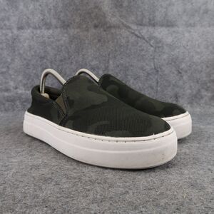 A New Day Shoes Womens 8.5 Sneakers Slip On Fashion Casual Green Camo Platform